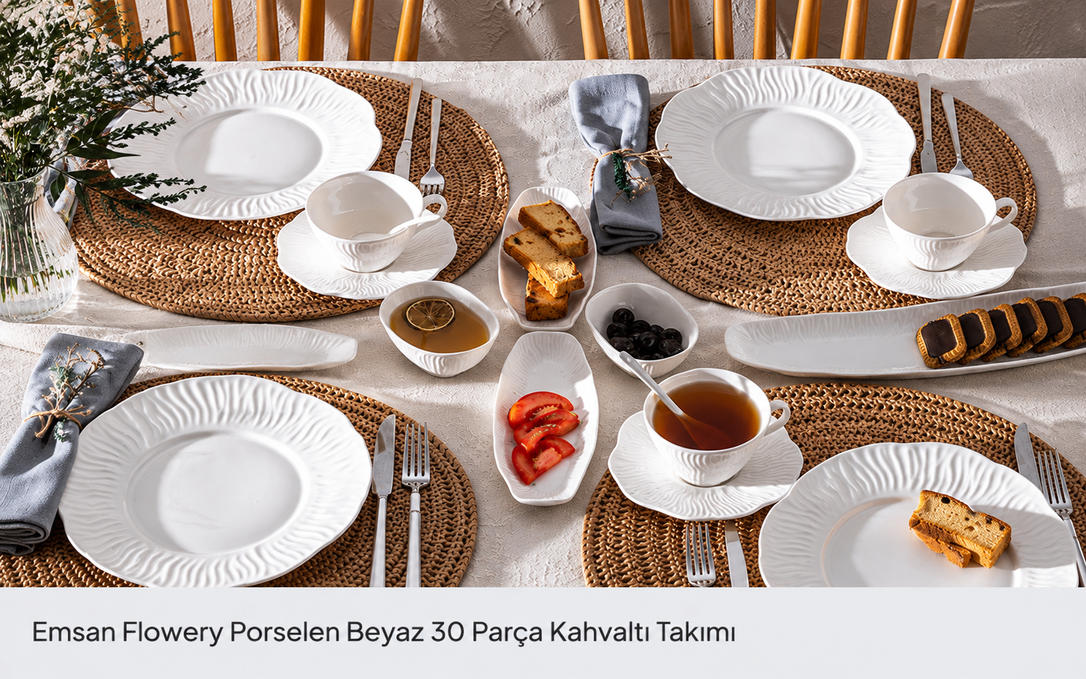 2li büyük component kahvaltı takımı
