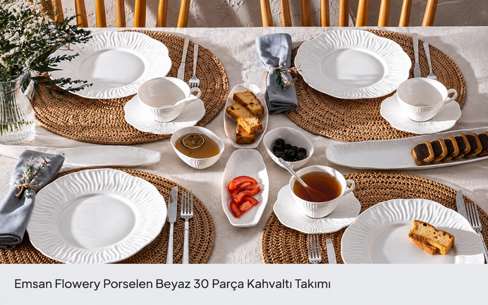 2li büyük component kahvaltı takımı
